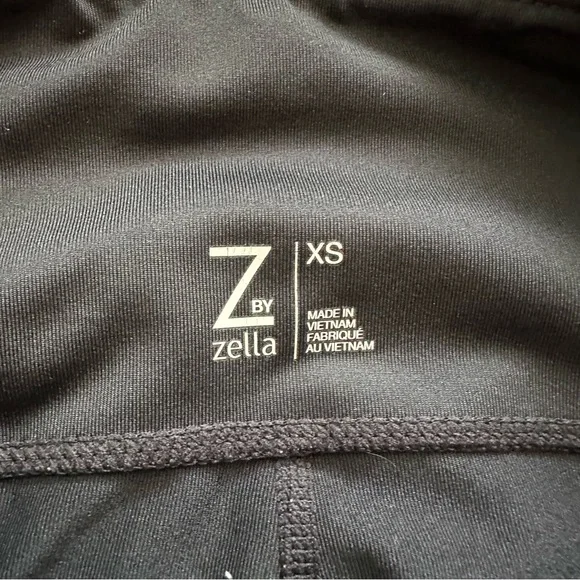 Nordstrom Zella Leggings Trio - Black, Blue Camo, and Teal bundle of 3 pair - Picture 5 of 9